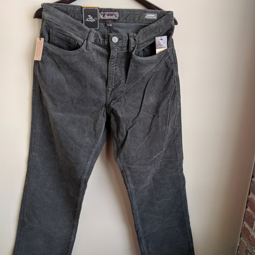 34 Heritage Corduroy Pants 33/30 NWT